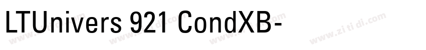 LTUnivers 921 CondXB字体转换